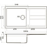 Мойка OMOIKIRI KITAGAWA 100-WH Artceramic/белый 4993787